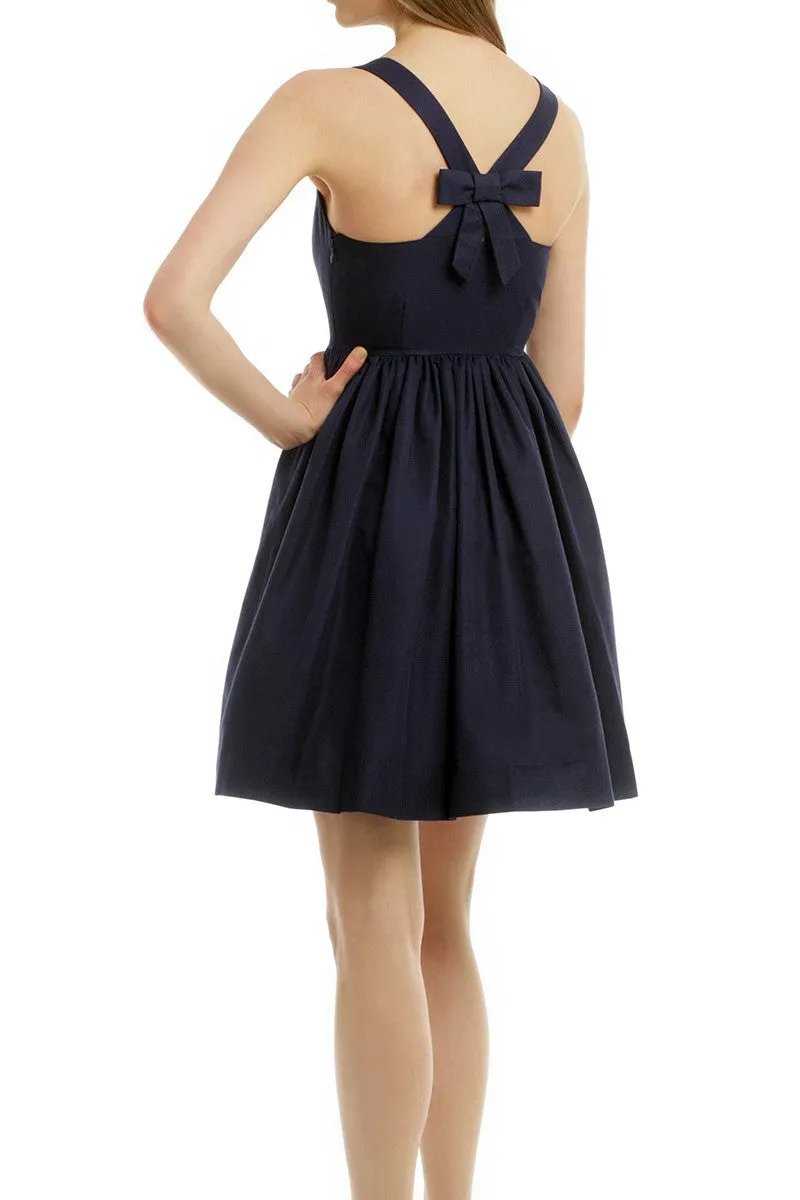 Navy Blue Bridesmaid Dresses Short Wedding Party Gowns