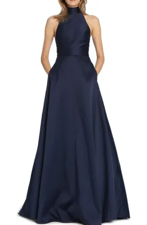 Noelle Navy Gown by ML Monique Lhuillier - RENTAL