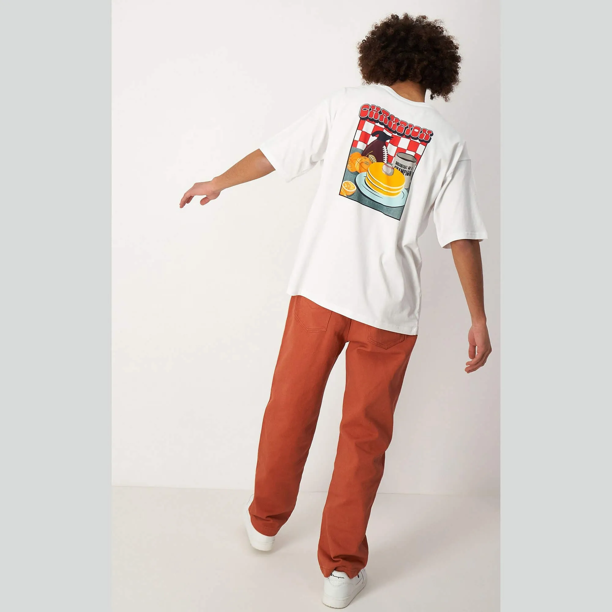 Nohavcie Champion Woven straight hem pants Brown hnedé