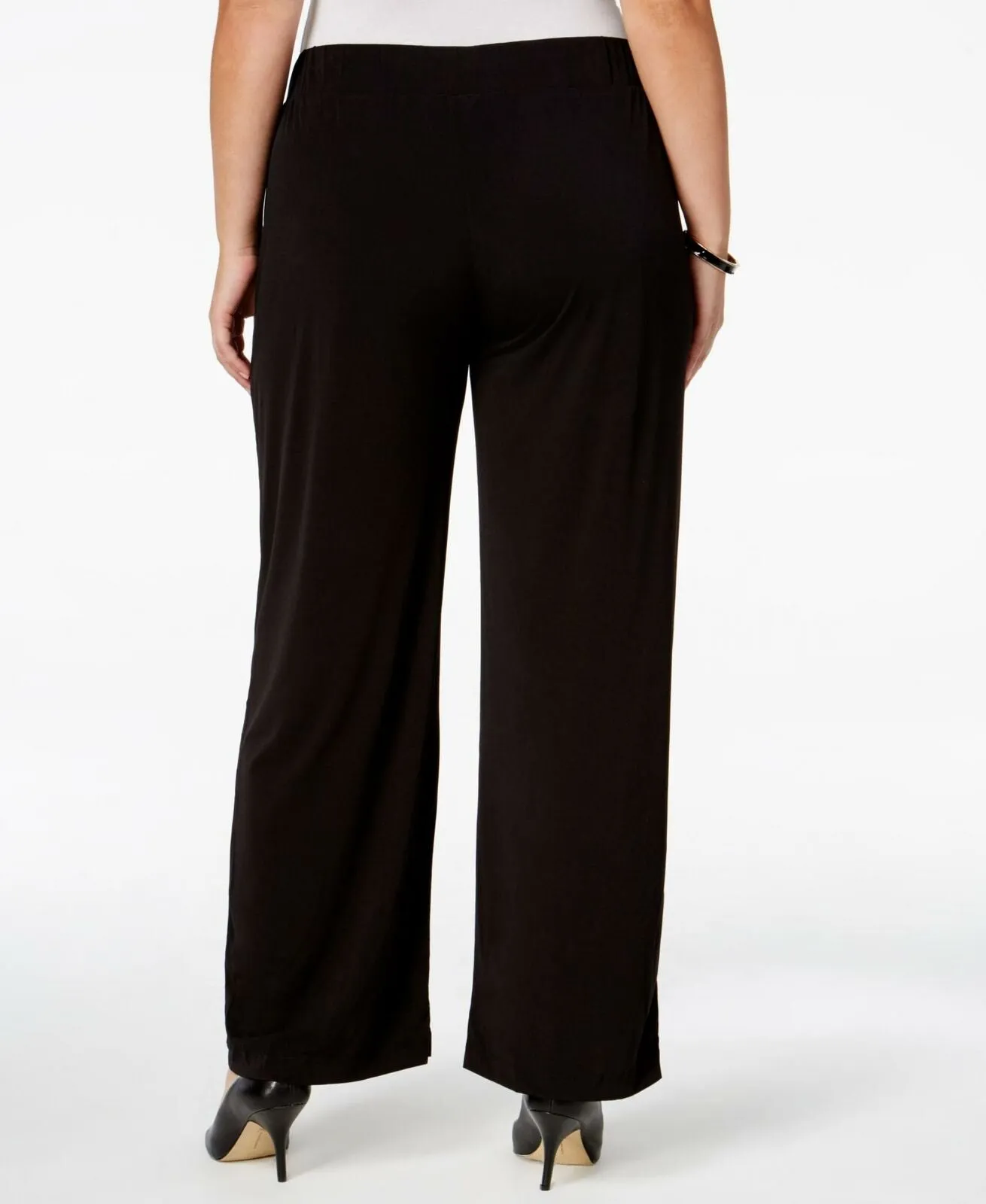 NWT NY Collection Plus Size Pull On Wide Leg Pants. WITP0247 2X