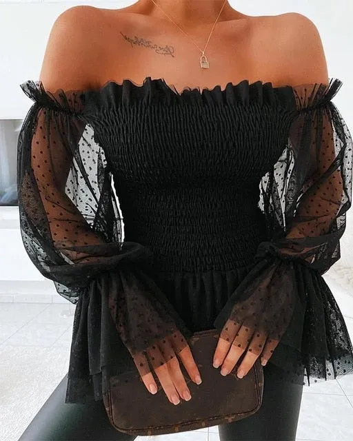 Off Shoulder Blouse Shirts