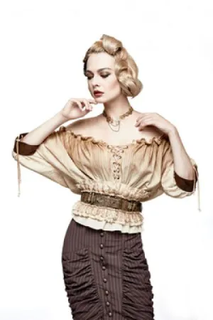 Off White - Steampunk Slash Neck T-Shirt -