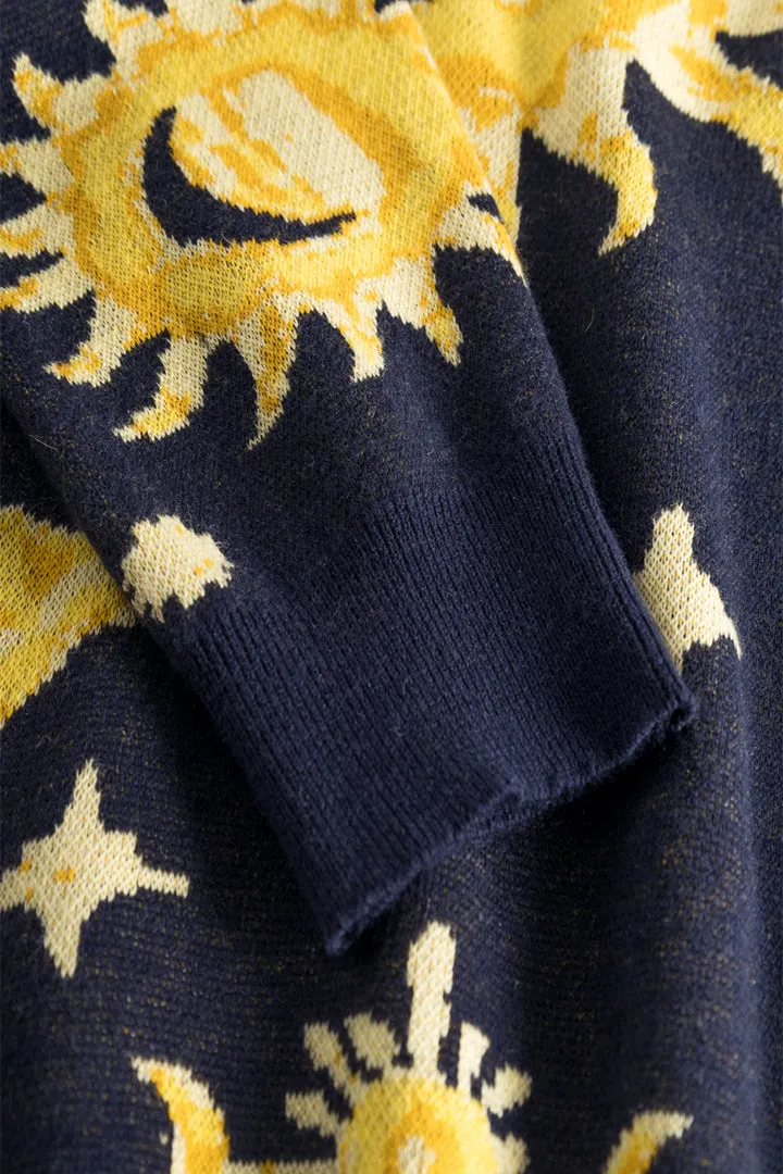 Orion Knit Blouse - Midtnight Stars