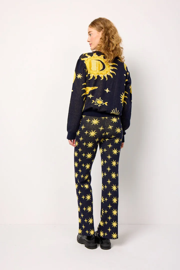 Orion Knit Blouse - Midtnight Stars