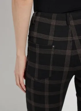 Patterned Baby Bootcut | Cold Chesnut Check
