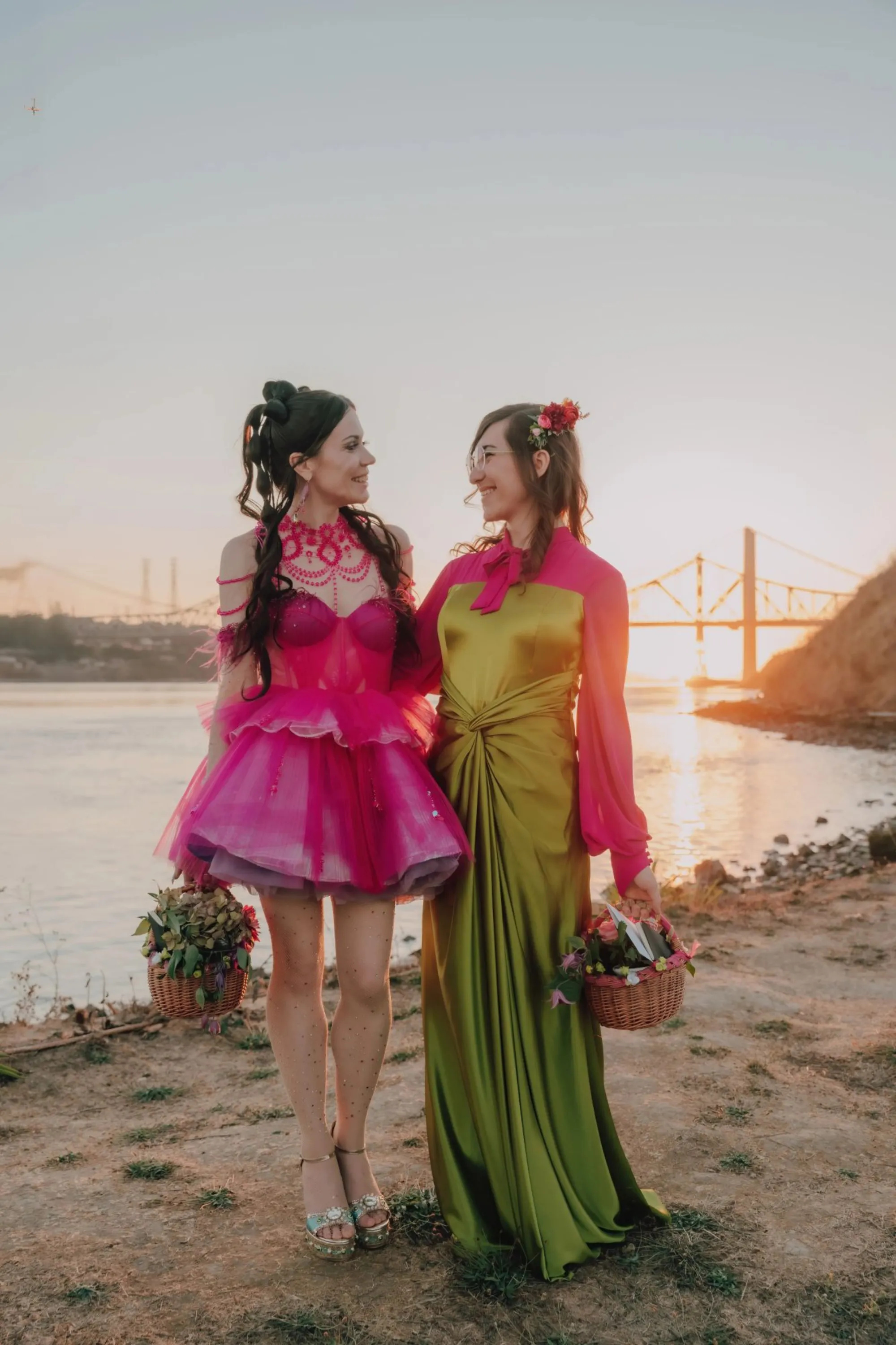 Pink and Green Bridal Gown (#Izzy)
