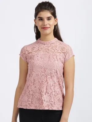 Pink Lace Top