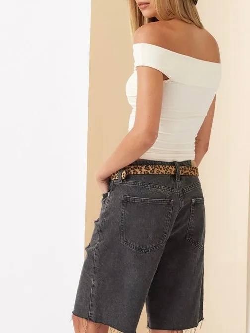 Portrait Twist Front Top - Cream