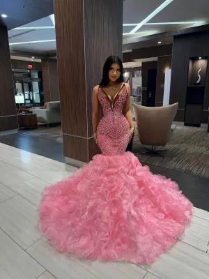 Precious Mermaid Gown in Pink