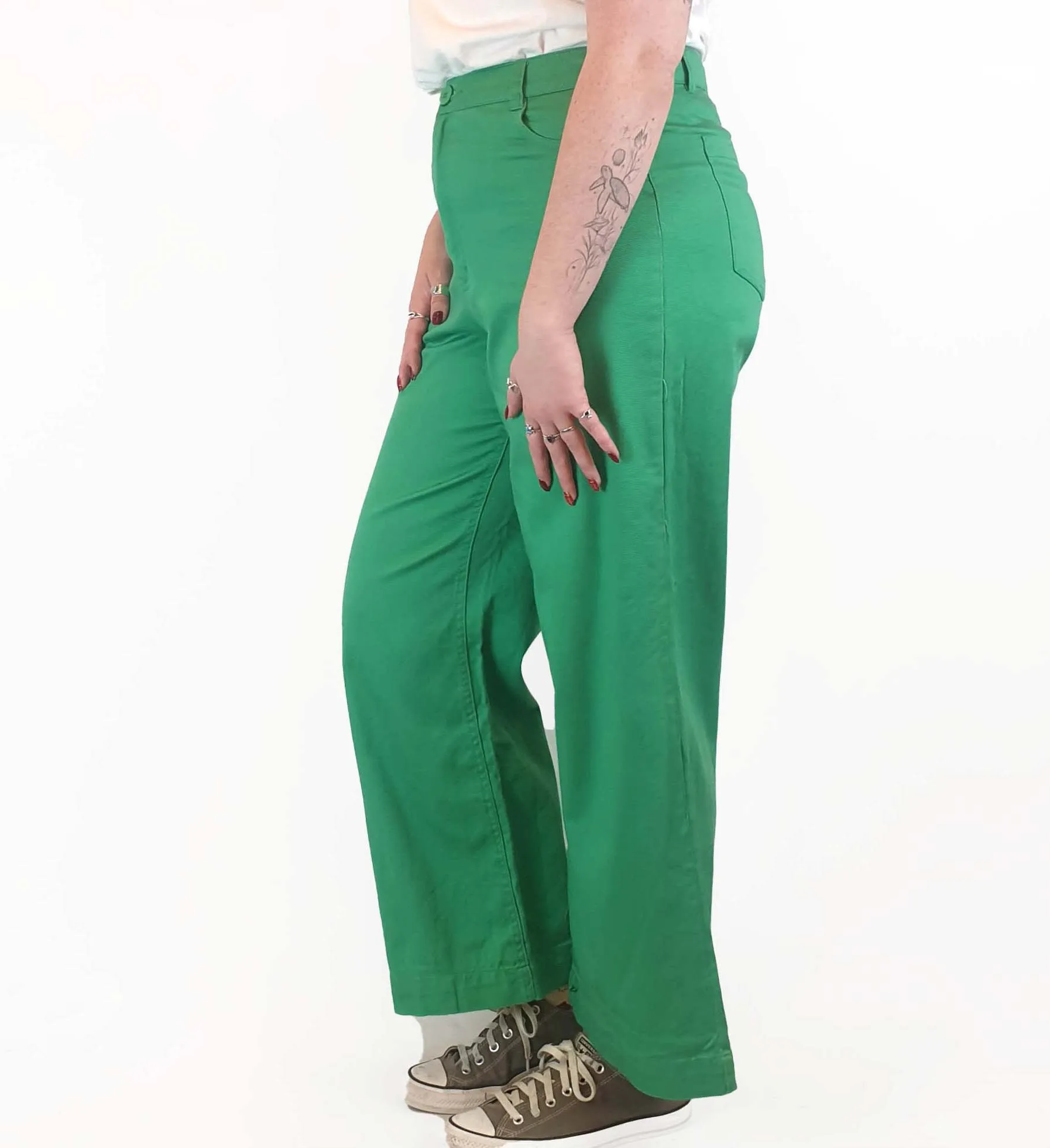 Princess Highway green jeans size 14, best fits 12-14