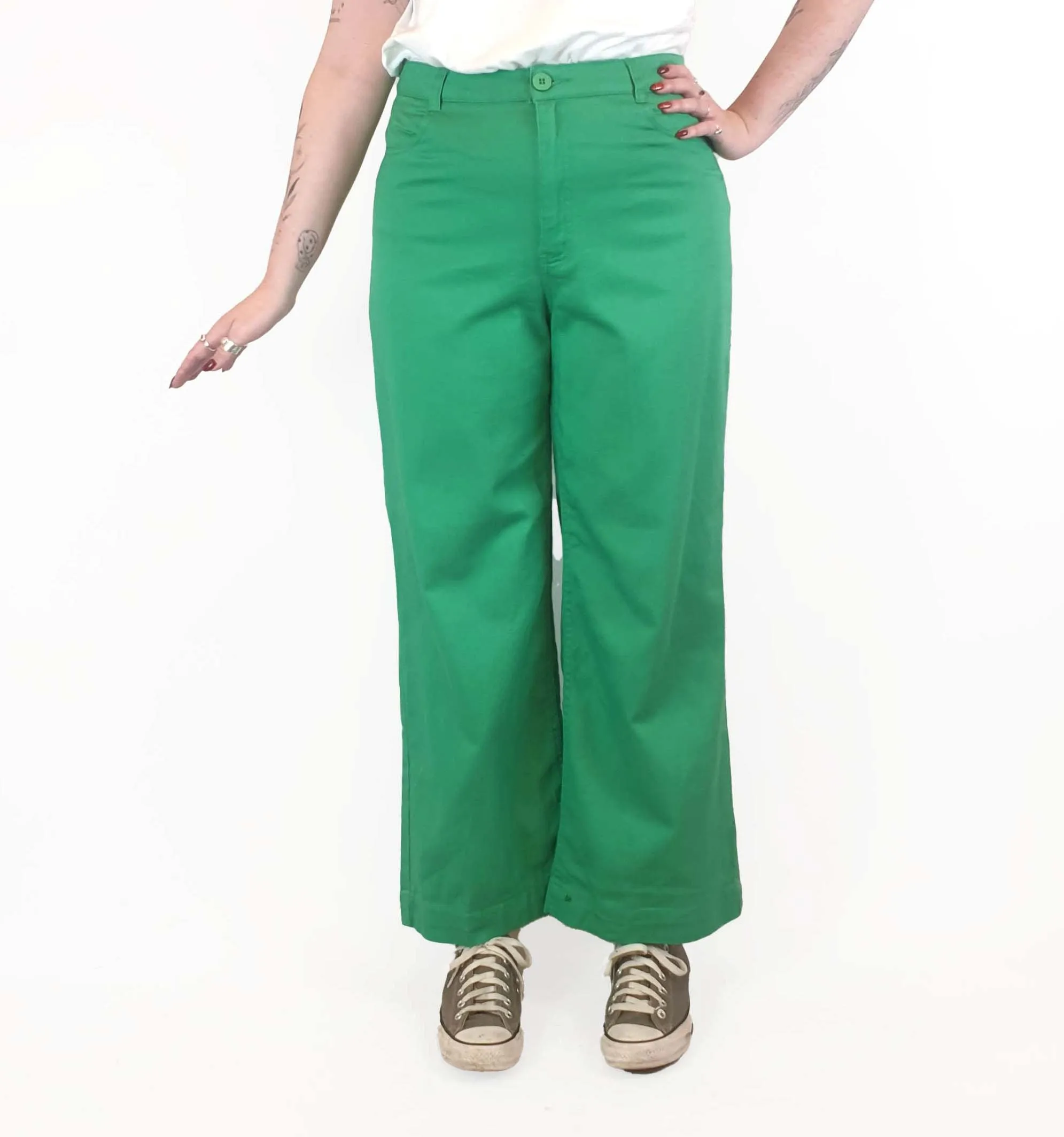 Princess Highway green jeans size 14, best fits 12-14