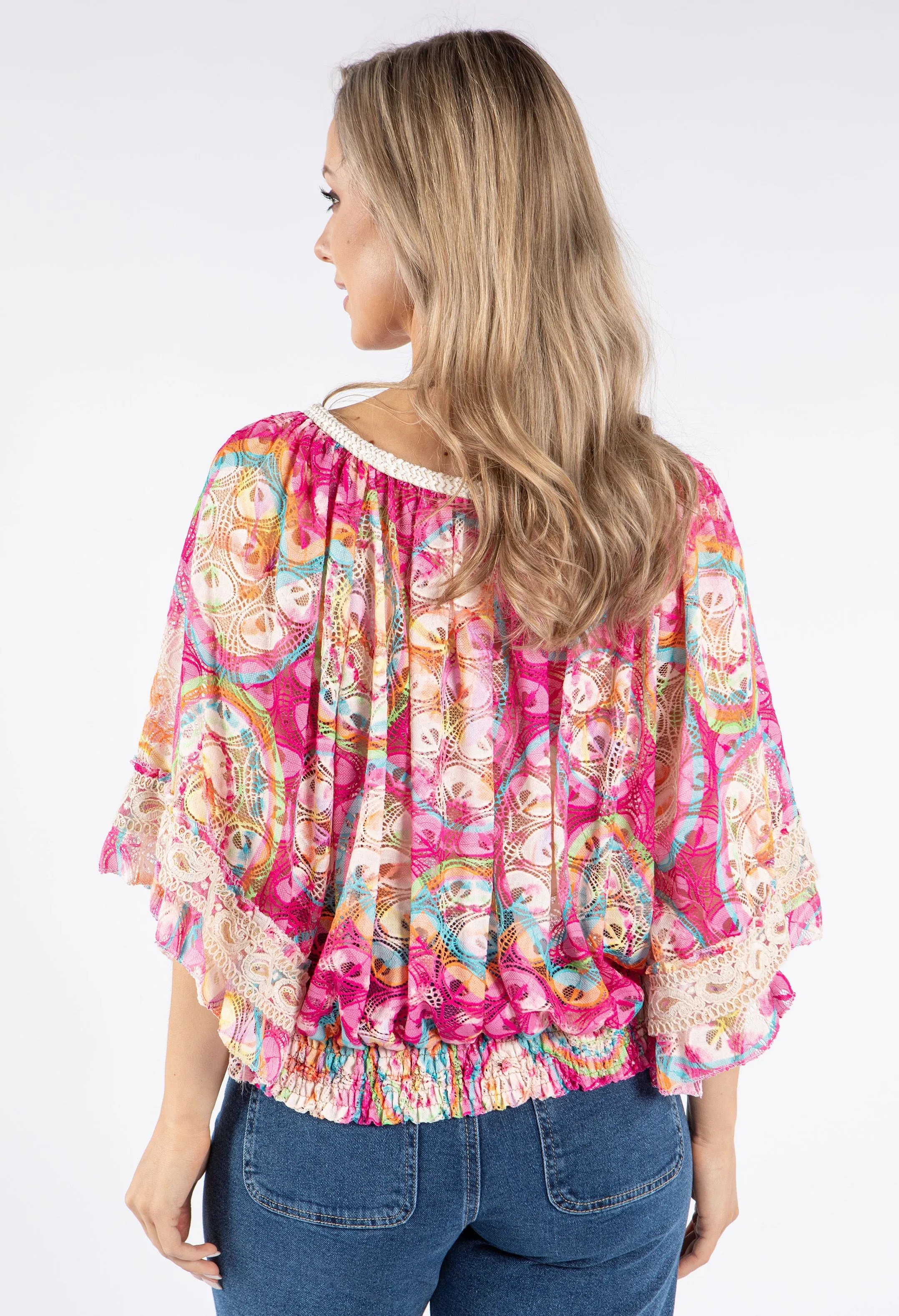 Printed Lace Blouse