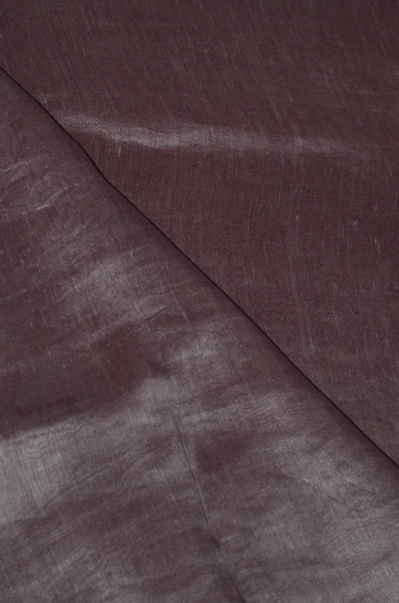 Pure Yarn Dyed Handloom Silk Linen Fabric