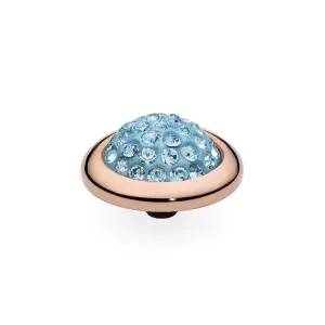 Qudo Calanda Rose Gold Topper - Aquamarine