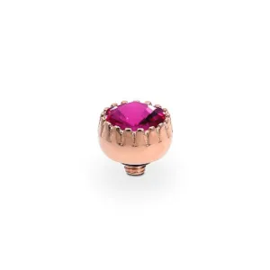 Qudo London 8mm Rose Gold Topper - Fuchsia