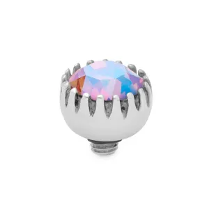 Qudo London 8mm Silver Topper - Light Rose Shimmer