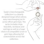 Qudo Tondo Deluxe 10mm Rose Gold Topper - Fuchsia