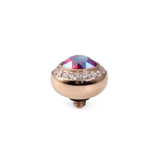 Qudo Tondo Deluxe 10mm Rose Gold Topper - Light Siam Shimmer
