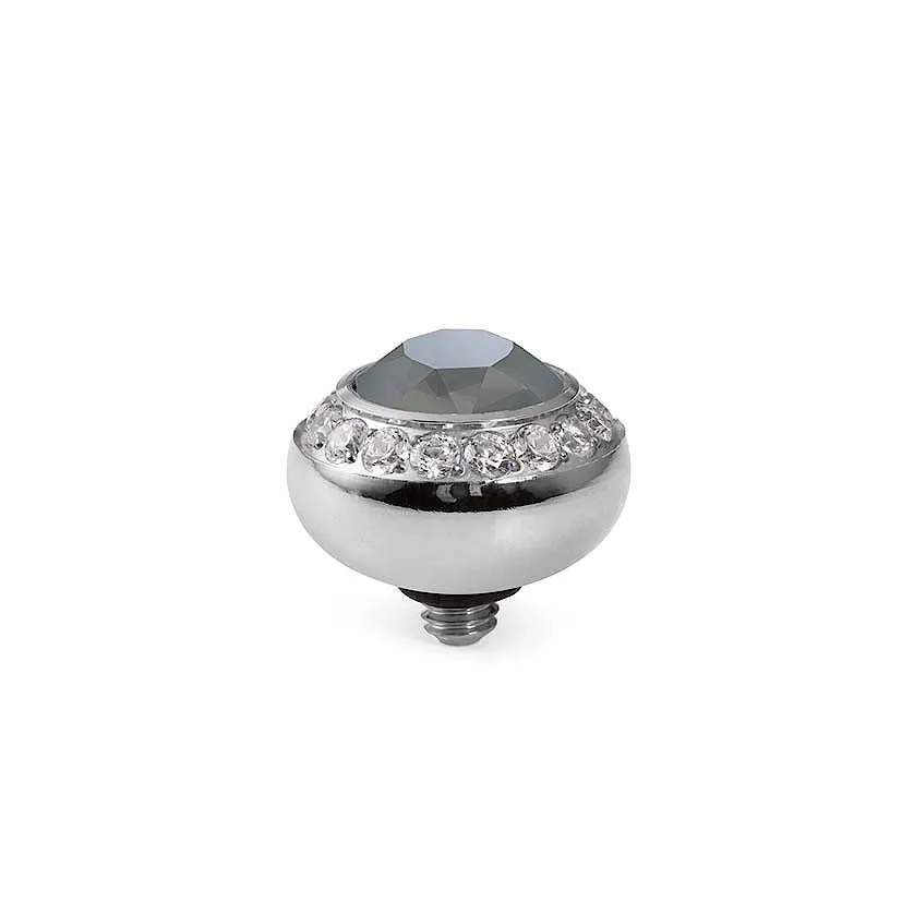Qudo Tondo Deluxe 10mm Silver Topper - Dark Grey
