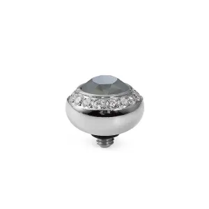 Qudo Tondo Deluxe 10mm Silver Topper - Dark Grey