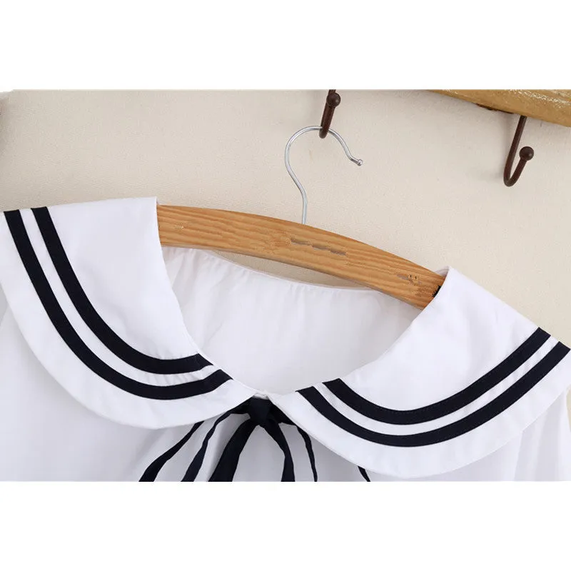 " NAVY COLLAR" SHIRT N081208