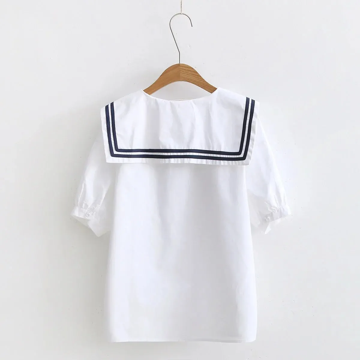 " NAVY COLLAR" SHIRT N081208