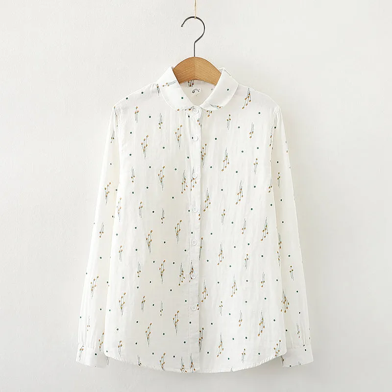 "FLORAL LONG SLEEVE" SHIRT N123104