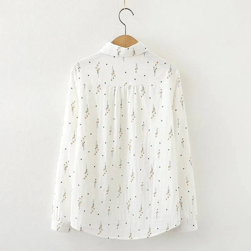 "FLORAL LONG SLEEVE" SHIRT N123104