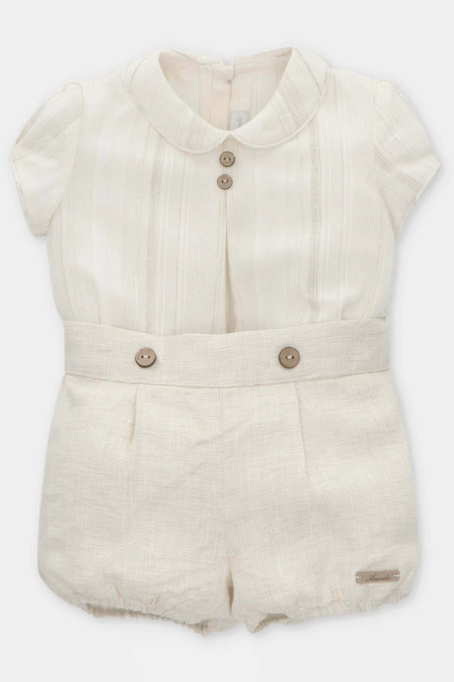 "Reginald" Cream Shirt & Jam Pants
