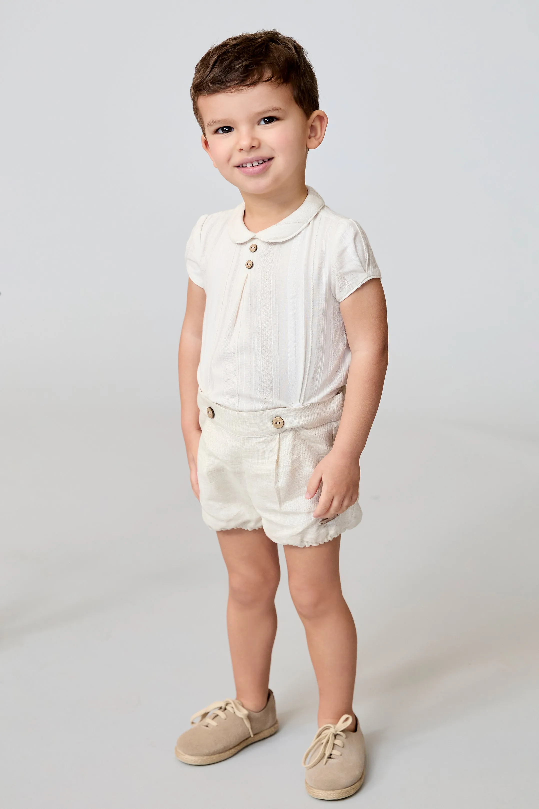 "Reginald" Cream Shirt & Jam Pants