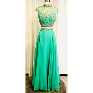 RACHEL ALLAN Long 2-Piece Dress Size 8