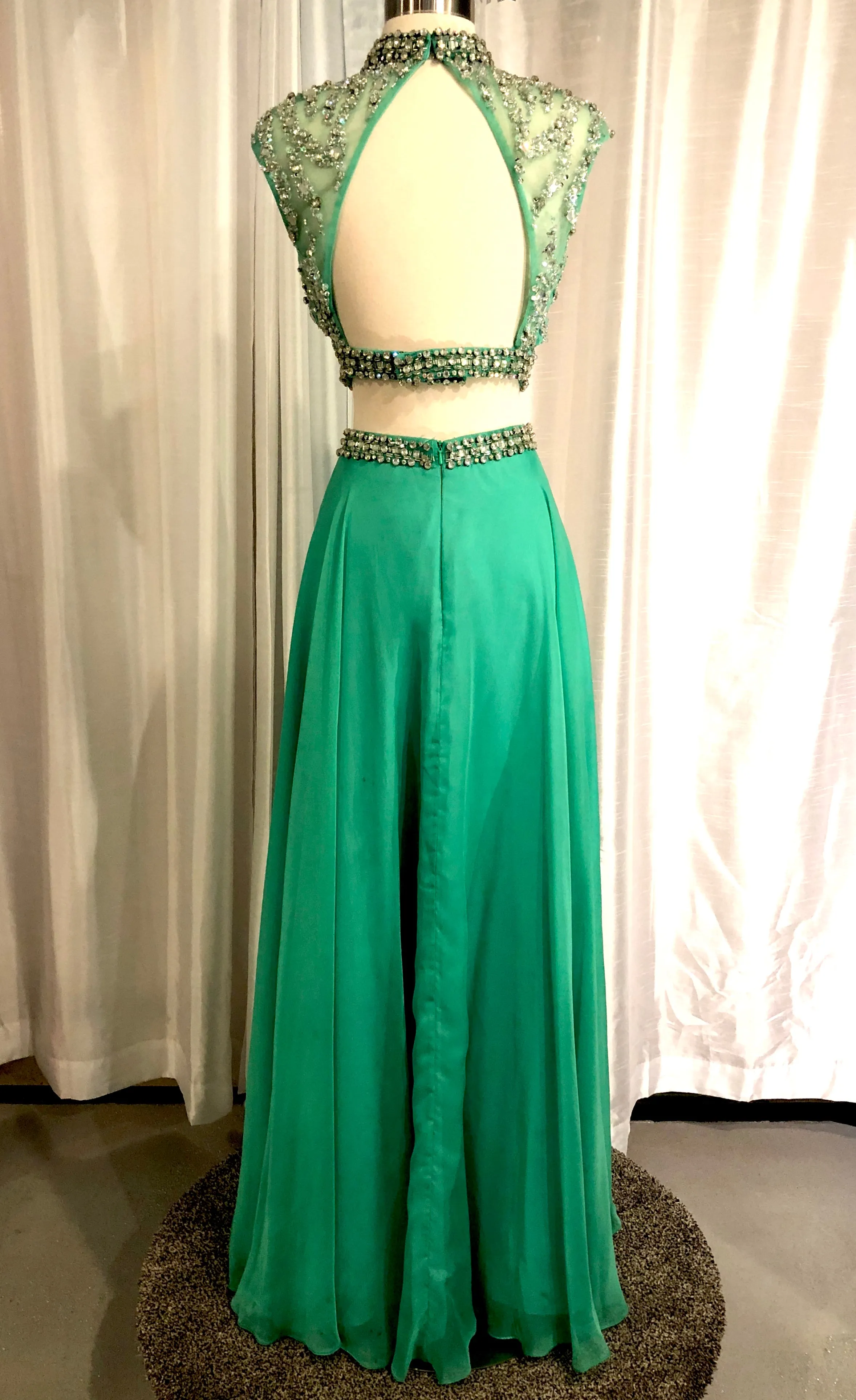 RACHEL ALLAN Long 2-Piece Dress Size 8