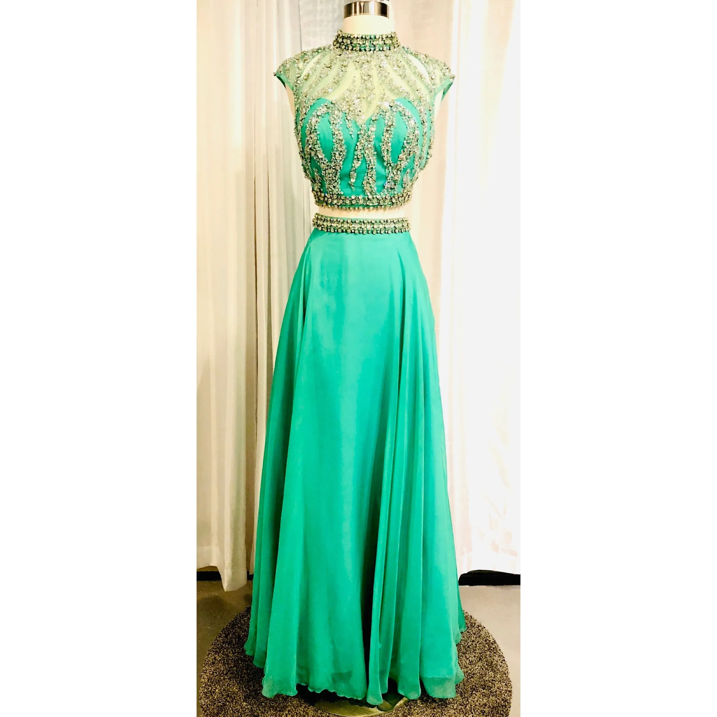 RACHEL ALLAN Long 2-Piece Dress Size 8