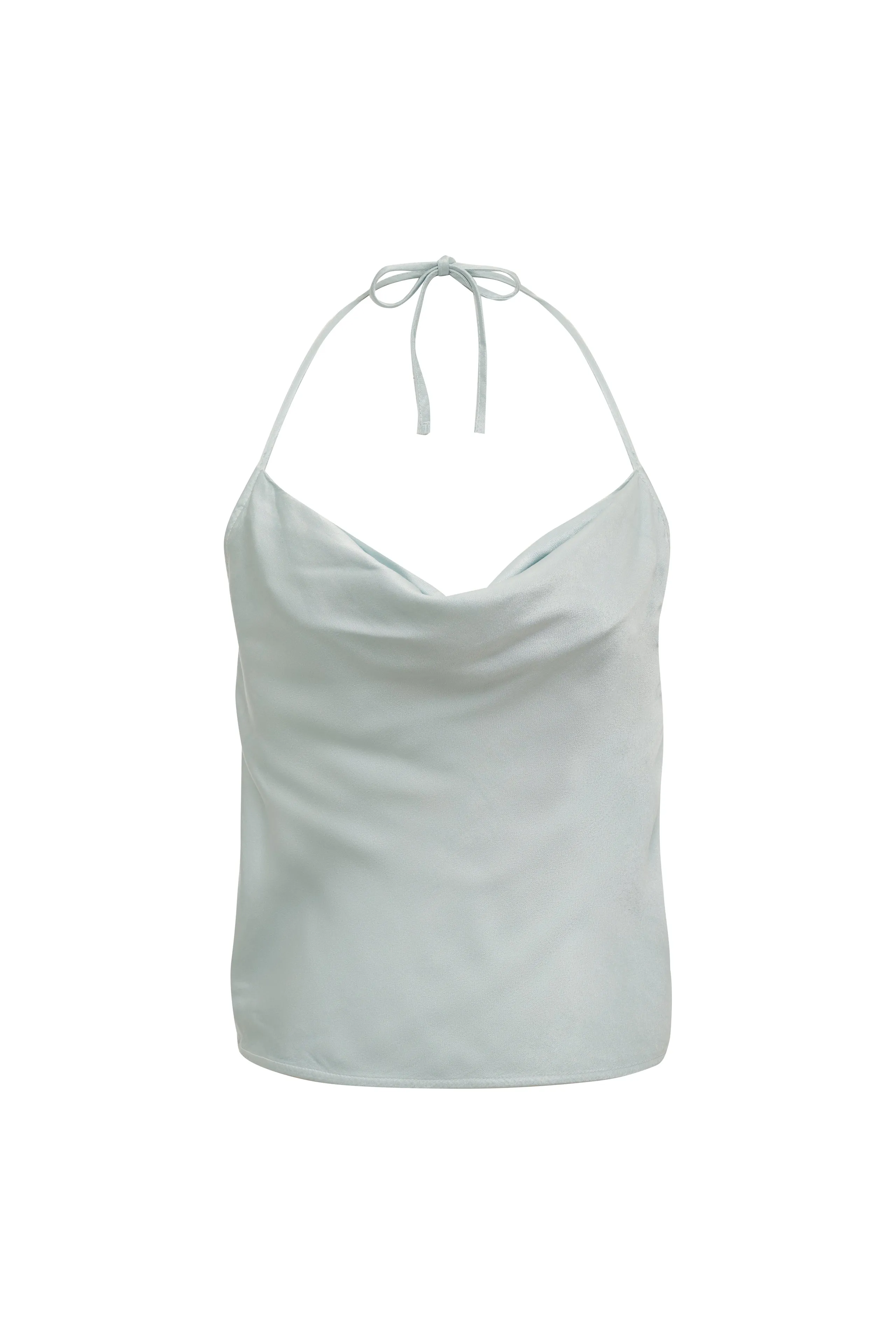 Satin Cowl Halter