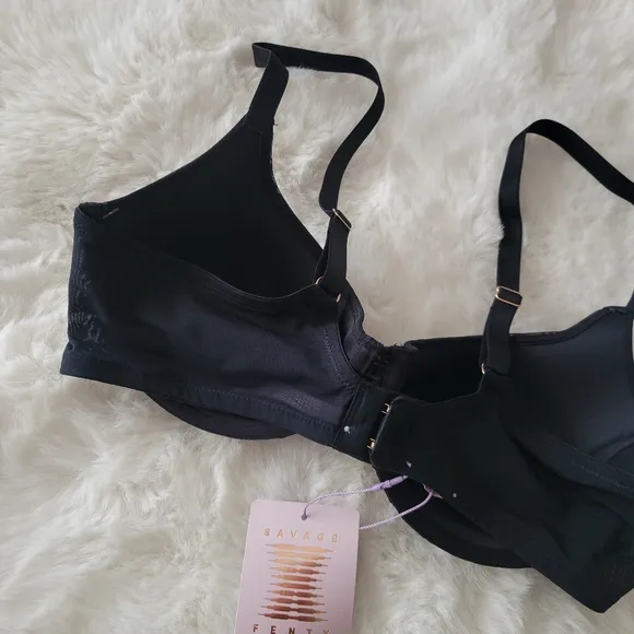 💓SAVAGE X FENTY BY RHIANNA GATHERED MESH BALCONETTE BRA SIZE 36B