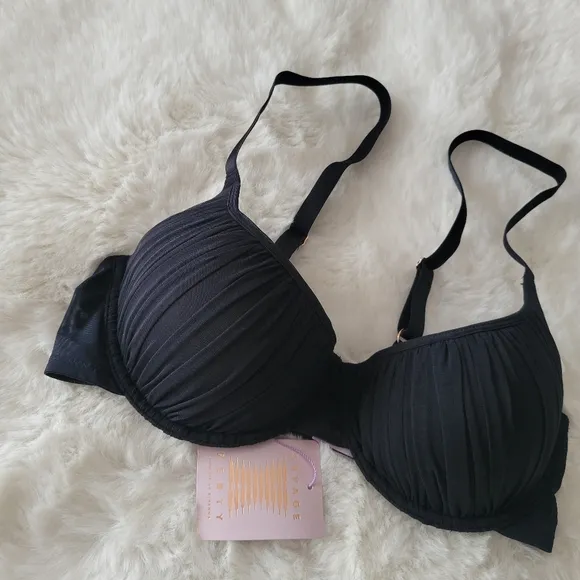 💓SAVAGE X FENTY BY RHIANNA GATHERED MESH BALCONETTE BRA SIZE 36B