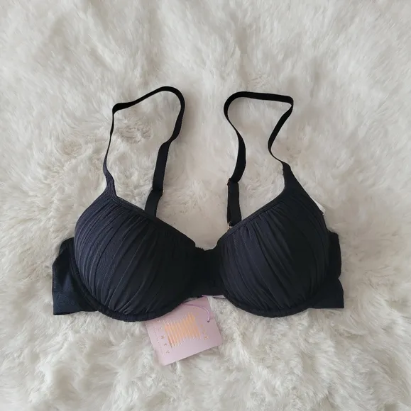 💓SAVAGE X FENTY BY RHIANNA GATHERED MESH BALCONETTE BRA SIZE 36B