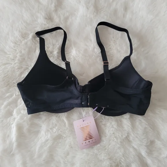 💓SAVAGE X FENTY BY RHIANNA GATHERED MESH BALCONETTE BRA SIZE 36B