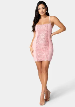 Sequin Front Knit Dress