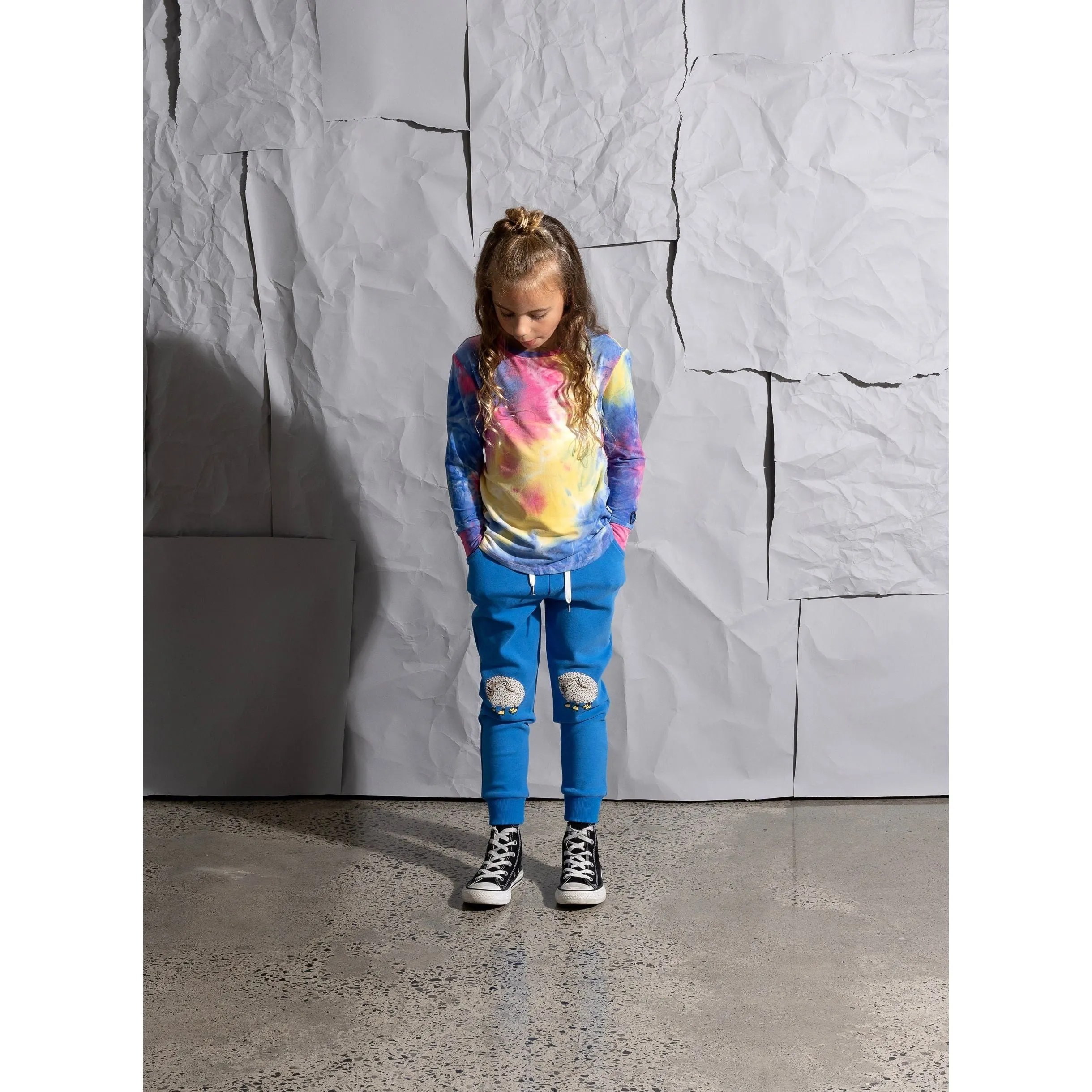 Skate Hedgehog Trackies - Bright Blue