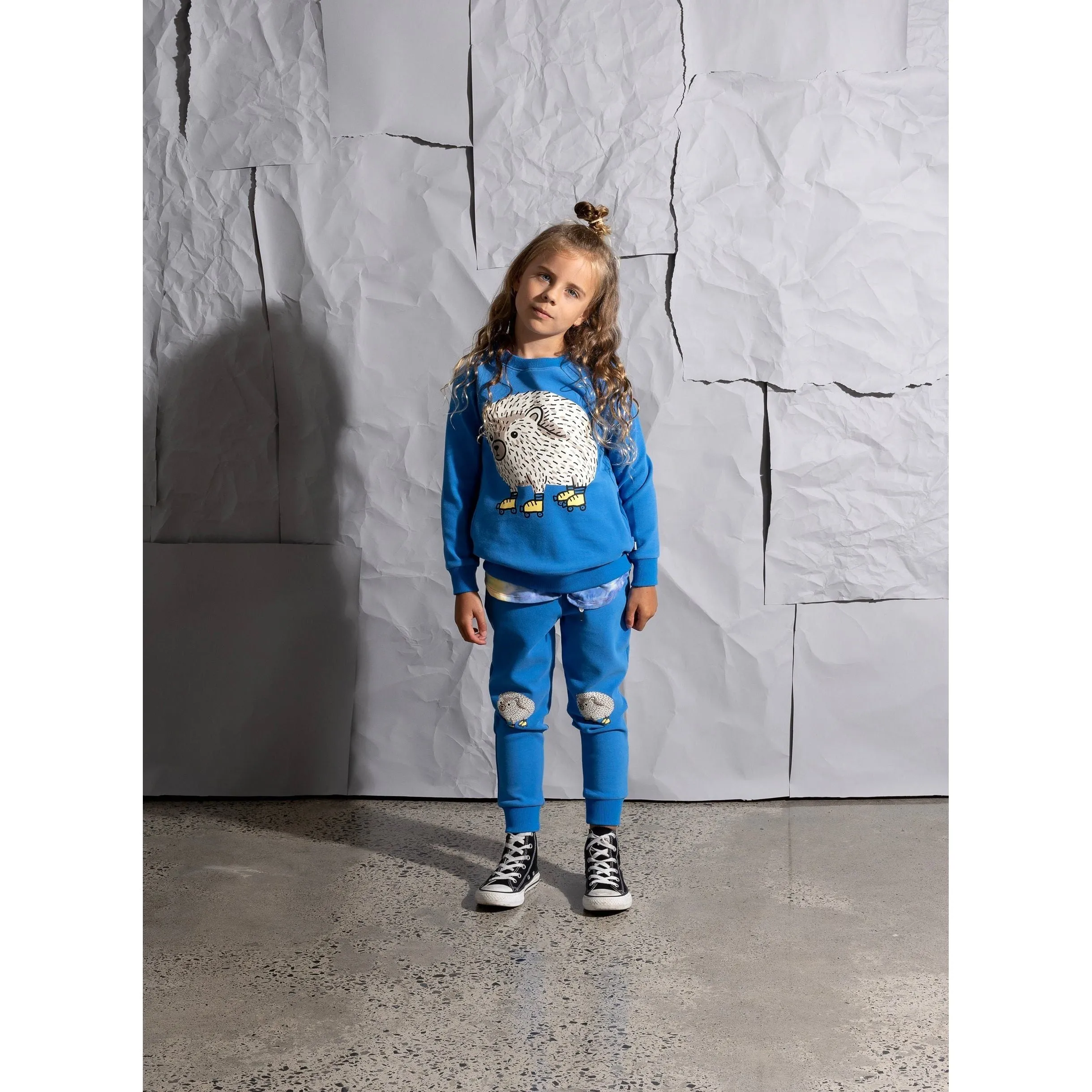 Skate Hedgehog Trackies - Bright Blue