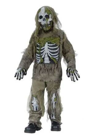 Skeleton Zombie 4 To 6  Costume