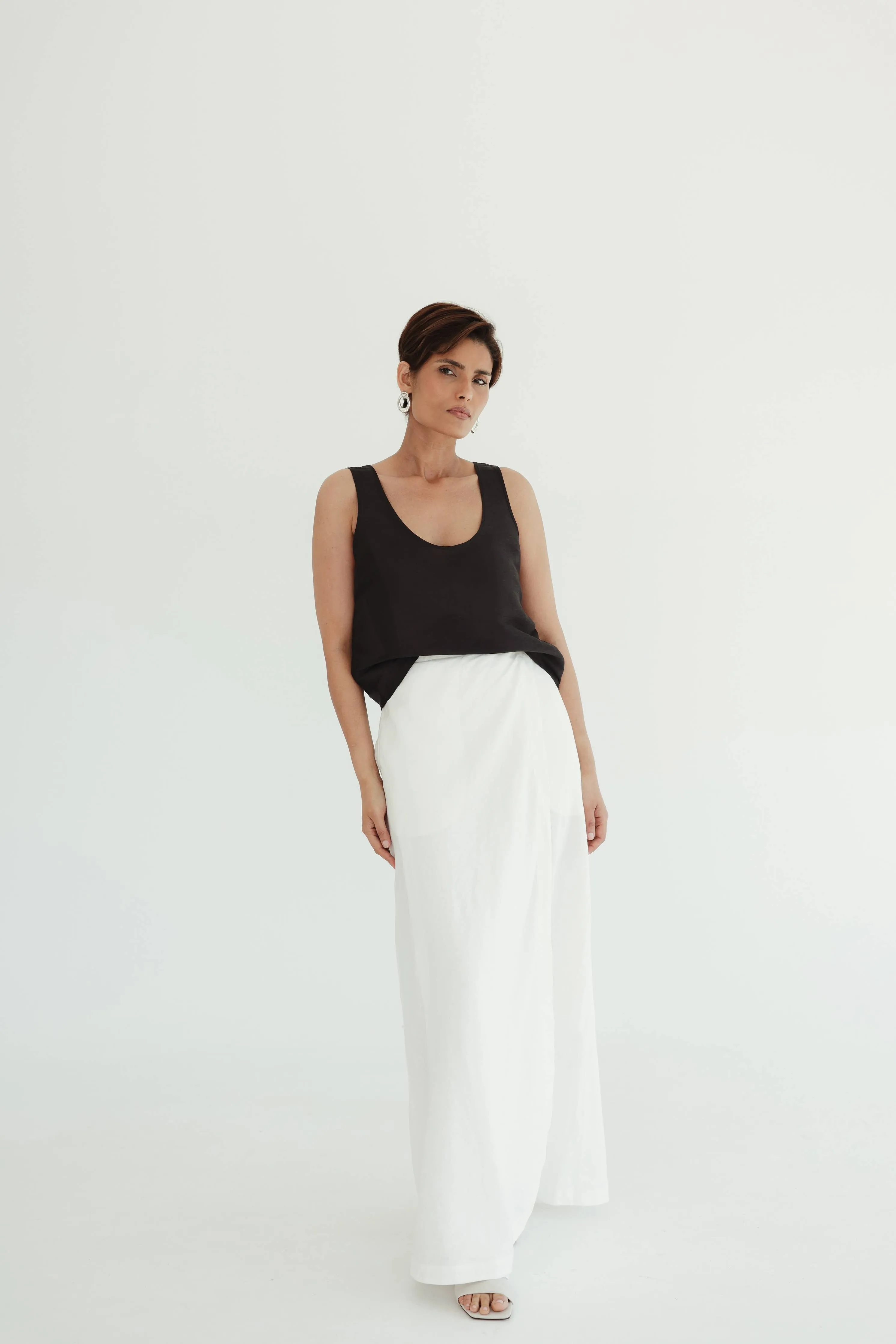 Sofia Cami Top in Noir