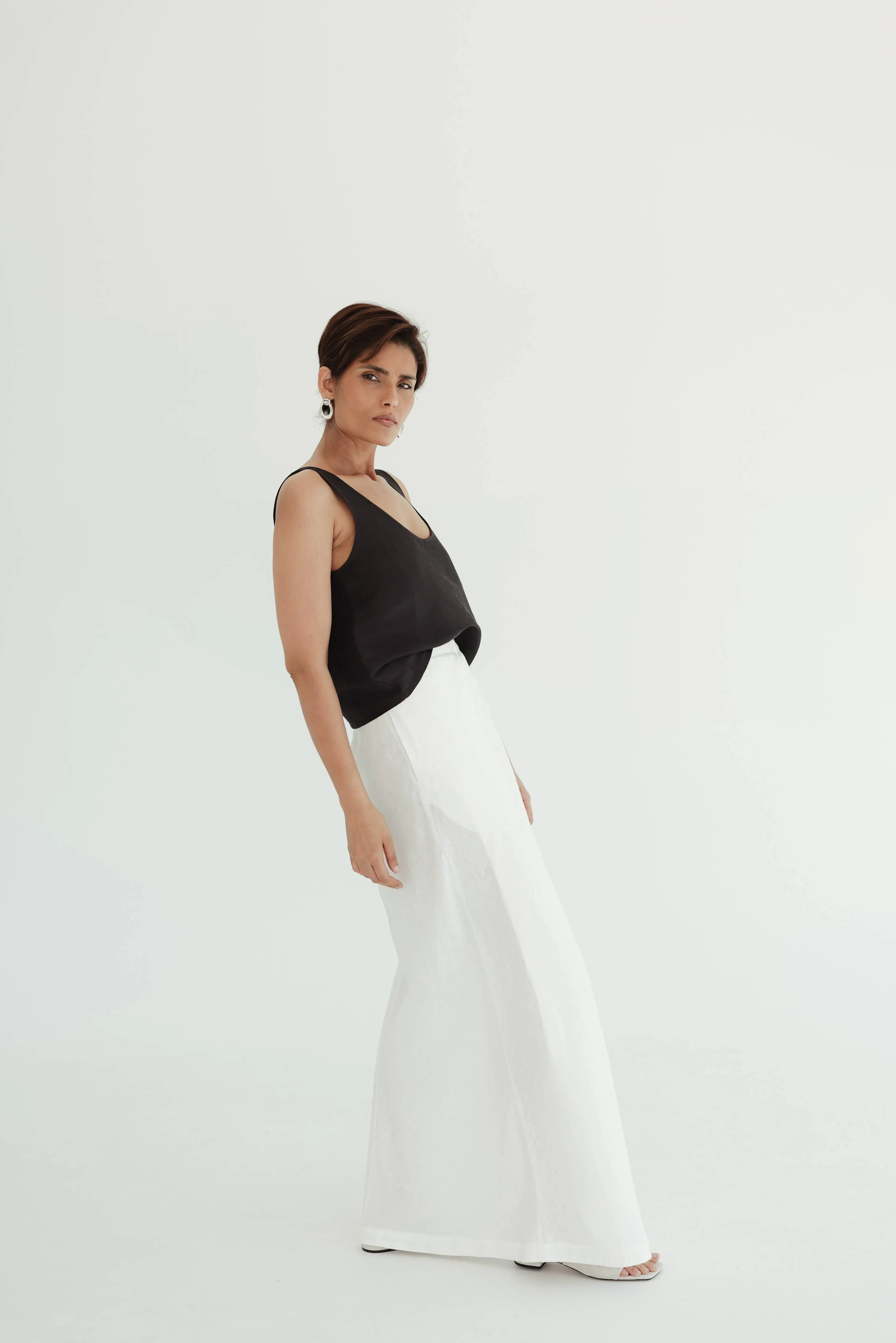 Sofia Cami Top in Noir