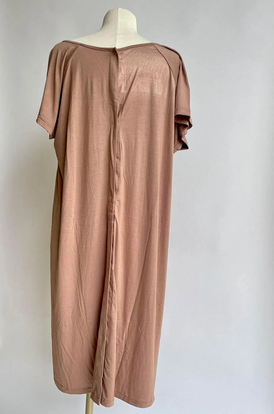 Soft as Butter Labor & Delivery Gown in Mocha