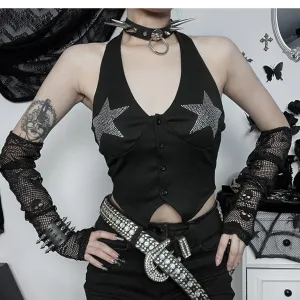 star halter vest   KF70029