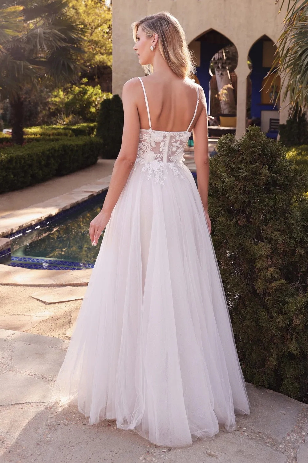 Stephanie Romantic Tulle Wedding Dress 74072TIR