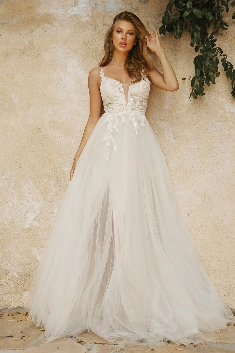 Stephanie Romantic Tulle Wedding Dress 74072TIR