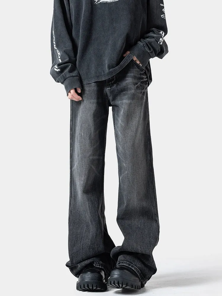Straight-Fit Denim Pants