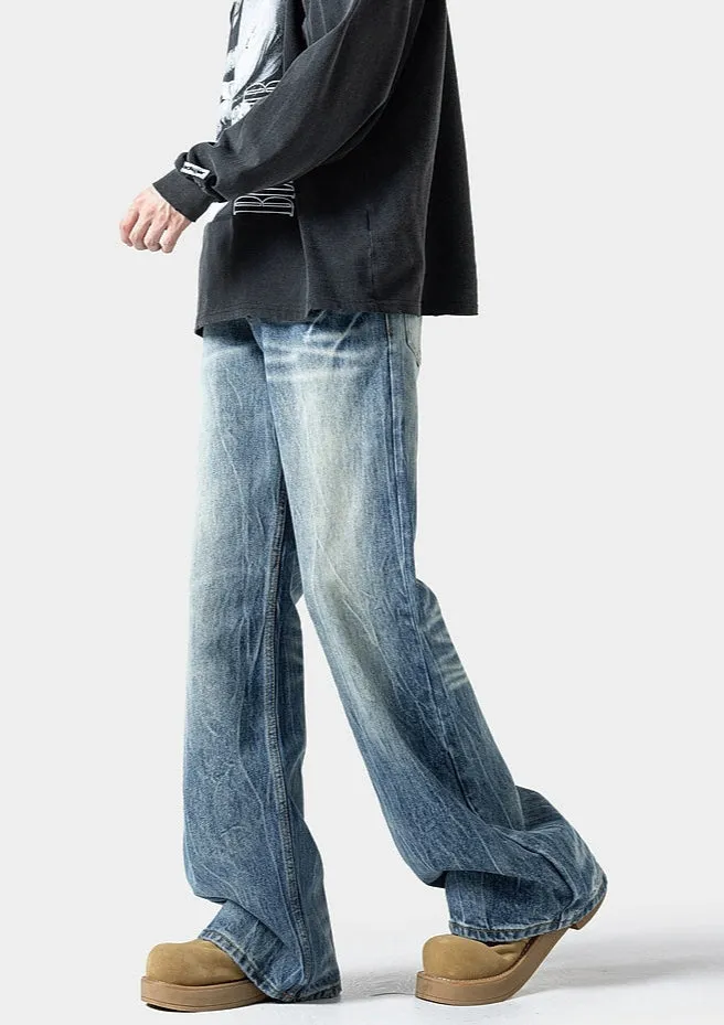 Straight-Fit Denim Pants